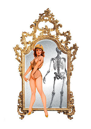 Mirror image of the truth of the Death of the Pin UP Girl
