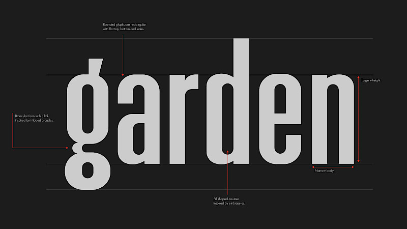 My project draws inspiration from Cula Izvoranu Geblescu’s architecture, a notable building in Romania. Its sturdy yet welcoming presence intrigued me—the blend of robust structure and comforting ambiance. My typeface design aims to encapsulate these unique qualities, reflecting both the building's strength and its inviting feel. I wanted the letters to echo the Cula's history and significance, crafting a narrative that celebrates its distinct character. The brief was in collaboration with Dalton Maag so the whole project was a really great experience. My project draws inspiration from Cula Izvoranu Geblescu’s architecture, a notable building in Romania. Its sturdy yet welcoming presence intrigued me—the blend of robust structure and comforting ambiance. My typeface design aims to encapsulate these unique qualities, reflecting both the building's strength and its inviting feel. I wanted the letters to echo the Cula's history and significance, crafting a narrative that celebrates its distinct character. The brief was in collaboration with Dalton Maag so the whole project was a really great experience.
