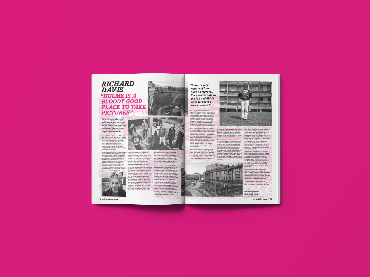 Spread on photographer Richard Davis for aAh! Magazine's Legacy issue. Spread on photographer Richard Davis for aAh! Magazine's Legacy issue.