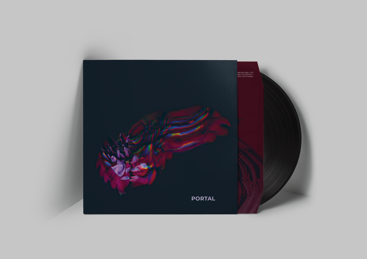 my shortlisted vinyl sleeve for G.F Smith's Portal competition. My designs represents how I visualised movement within the tracks. my shortlisted vinyl sleeve for G.F Smith's Portal competition. My designs represents how I visualised movement within the tracks.