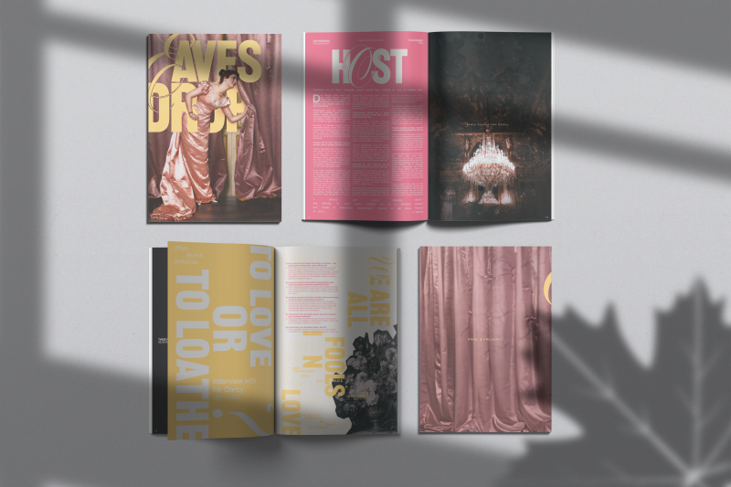 Magazine Spreads for the modern reinterpretation of the classic novel, Pride and Prejudice. Magazine Spreads for the modern reinterpretation of the classic novel, Pride and Prejudice.