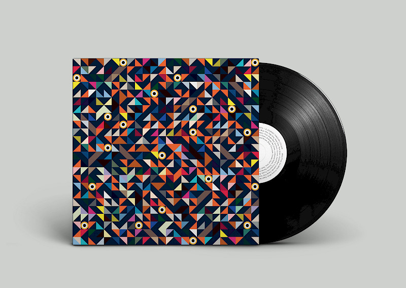 Project done in collaboration with the sound design agency Father and paper company GF Smith. The project was based on synesthesia a condition in which one sense is experienced by another. I created a outer cover and inner sleeve for their distinct soundscape based on GF Smiths 55 colours in their Colour plan range. I based my designs on how I interpreted the Father soundscape. This soundscape reminded me of 80s and 90s synthesiser sound effects as well as geometrical album designs from synth bands such as New Order and The Pet Shop Boys. The cover design is made up of all of the 55 colours that make up the GF Smith colour plan represented in a tight nit triangular design. Project done in collaboration with the sound design agency Father and paper company GF Smith. The project was based on synesthesia a condition in which one sense is experienced by another. I created a outer cover and inner sleeve for their distinct soundscape based on GF Smiths 55 colours in their Colour plan range. I based my designs on how I interpreted the Father soundscape. This soundscape reminded me of 80s and 90s synthesiser sound effects as well as geometrical album designs from synth bands such as New Order and The Pet Shop Boys. The cover design is made up of all of the 55 colours that make up the GF Smith colour plan represented in a tight nit triangular design.