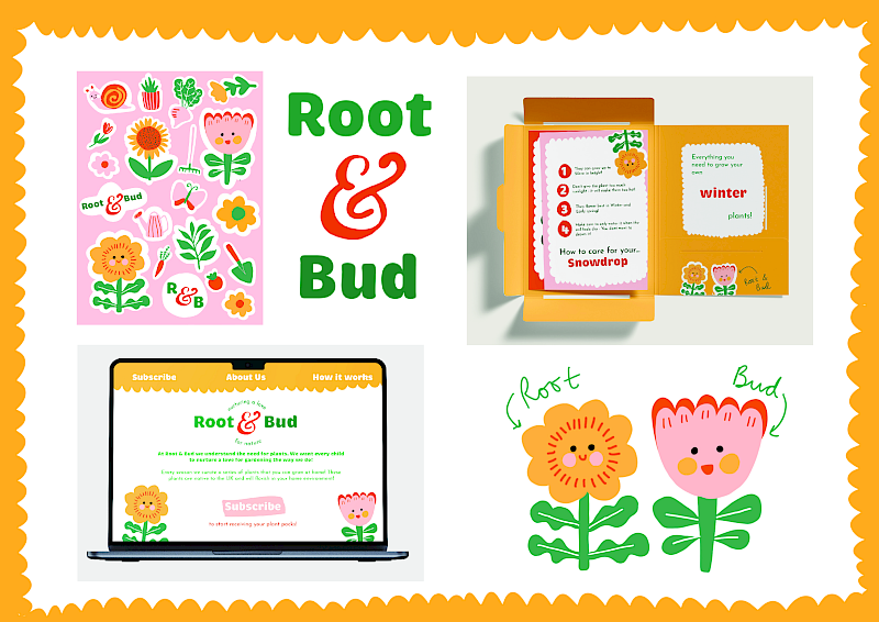 Root & Bud , children's gardening brand. Root & Bud , children's gardening brand.