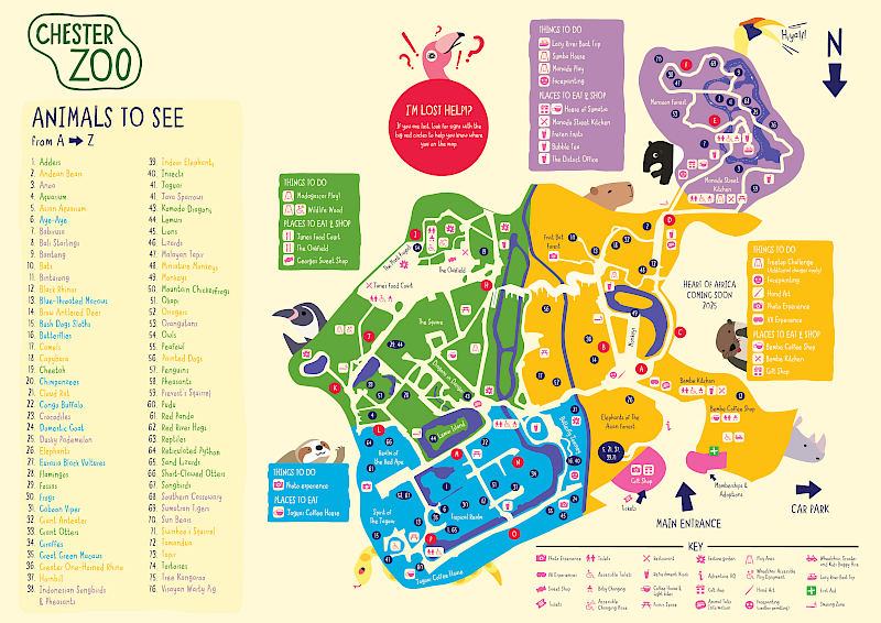 Chester Zoo Map Chester Zoo Map