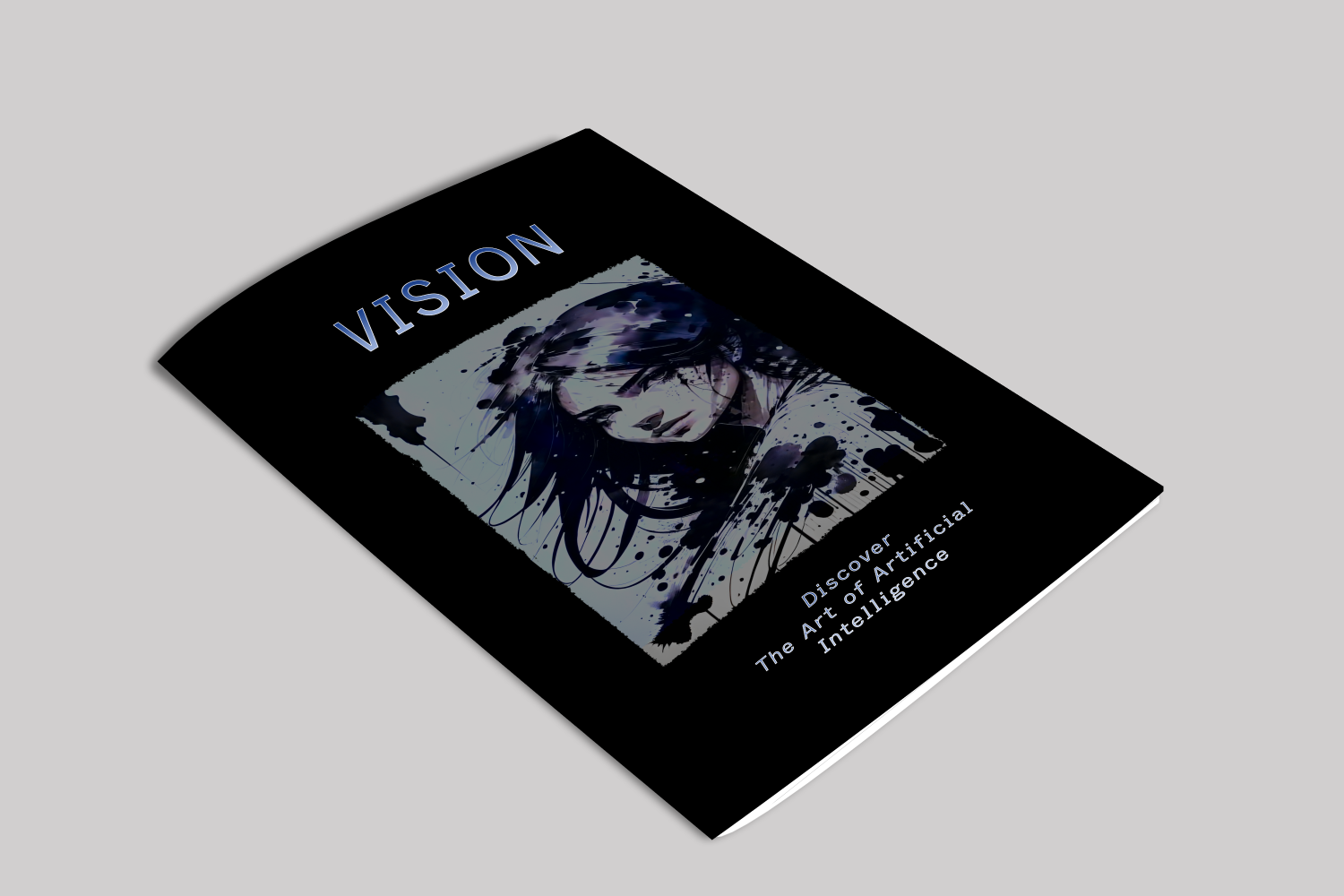 The Vision Magazine cover was created using AI and effects made in Photoshop. The Vision Magazine cover was created using AI and effects made in Photoshop.