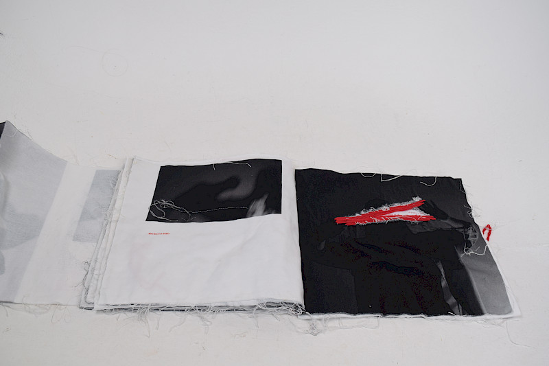 'The Beauty Of The Dream... Vanished'. A fabric publication, combining photography by me, letterpress, and embroidery. Retelling the story of Mary Shelley's Frankenstein, celebrating the needle and thread that brings the creation to life. 'The Beauty Of The Dream... Vanished'. A fabric publication, combining photography by me, letterpress, and embroidery. Retelling the story of Mary Shelley's Frankenstein, celebrating the needle and thread that brings the creation to life.