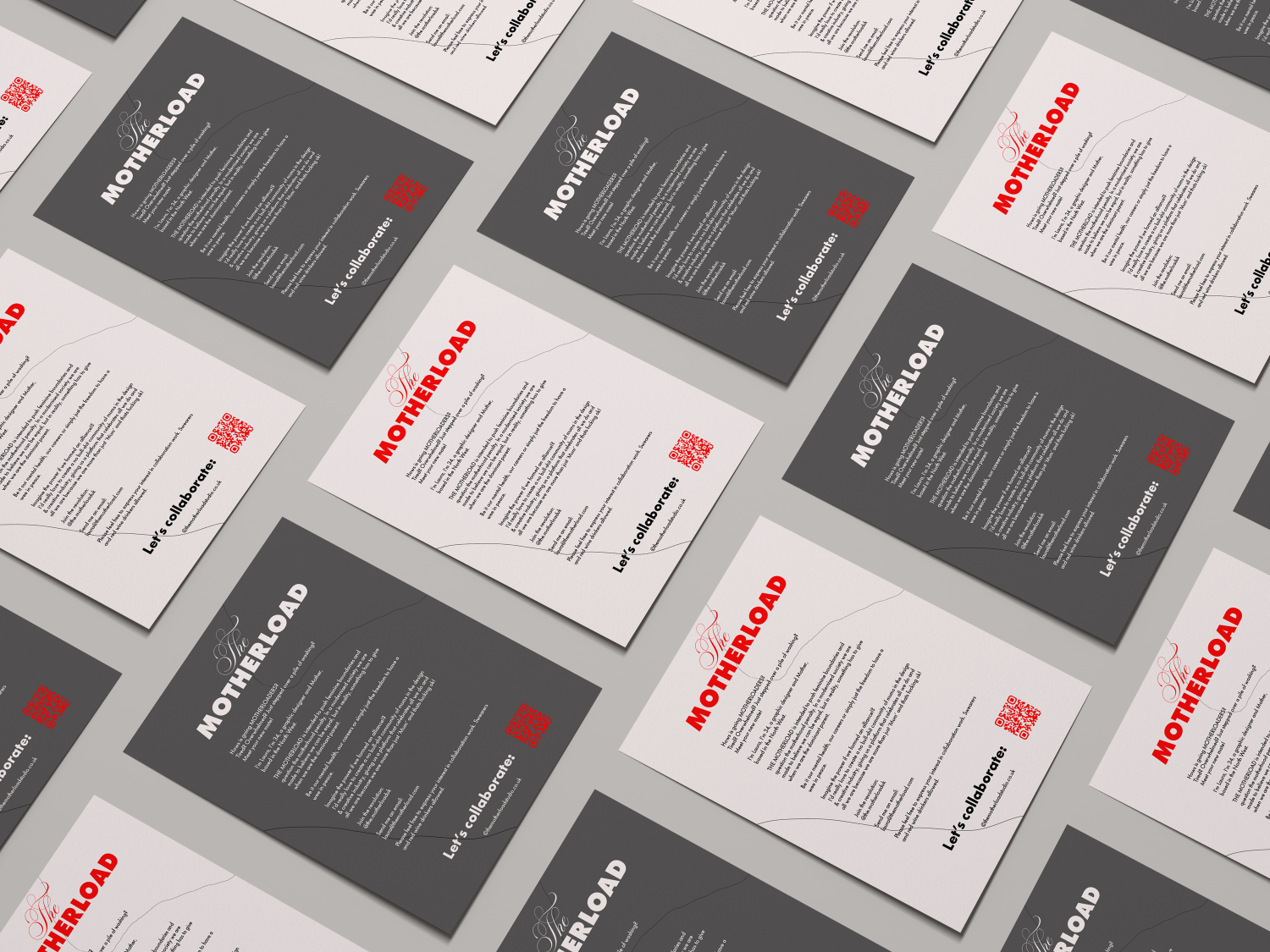 The Motherload is a project focussing on the experiences of working mothers in the design industry. The Motherload is a project focussing on the experiences of working mothers in the design industry.