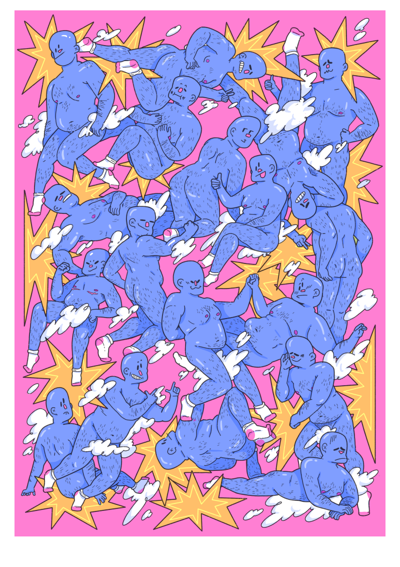This personal piece started in my first year on the course. I did a workshop led by Johnny Hardstaff and was inspired by his advice he gave me: If everyones piece was hung on a wall, what sets you apart? and I really tried to express my illustration as outlandish, queer, and bold as I could. This final piece 'SEE YOURSELF' is a further developed outcome after his workshop. This personal piece started in my first year on the course. I did a workshop led by Johnny Hardstaff and was inspired by his advice he gave me: If everyones piece was hung on a wall, what sets you apart? and I really tried to express my illustration as outlandish, queer, and bold as I could. This final piece 'SEE YOURSELF' is a further developed outcome after his workshop.